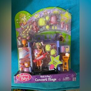 2002 Mattel Polly Pocket B1244 Fashion Rock N Pop Concert Stage Factory Sealed